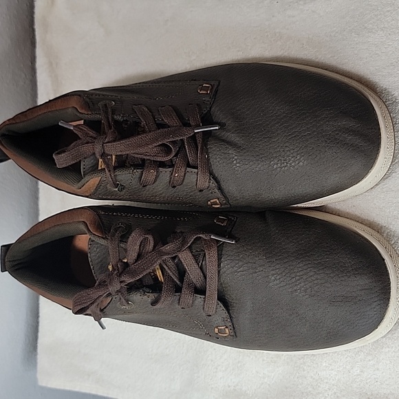 Levi's Strauss Marvin WX Brown Tan Leathers Casual Lace-up Sneakers. Size 10 - Picture 7 of 12